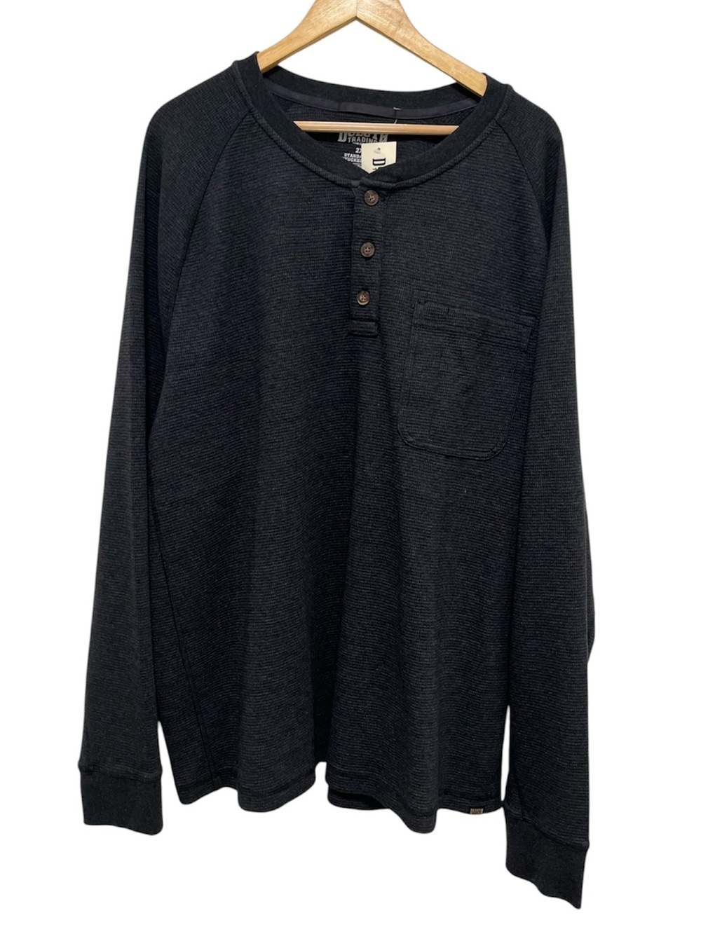 DULUTH TRADING CO Men’s Burly Thermal Trim Fit Henley Shirt 2XL